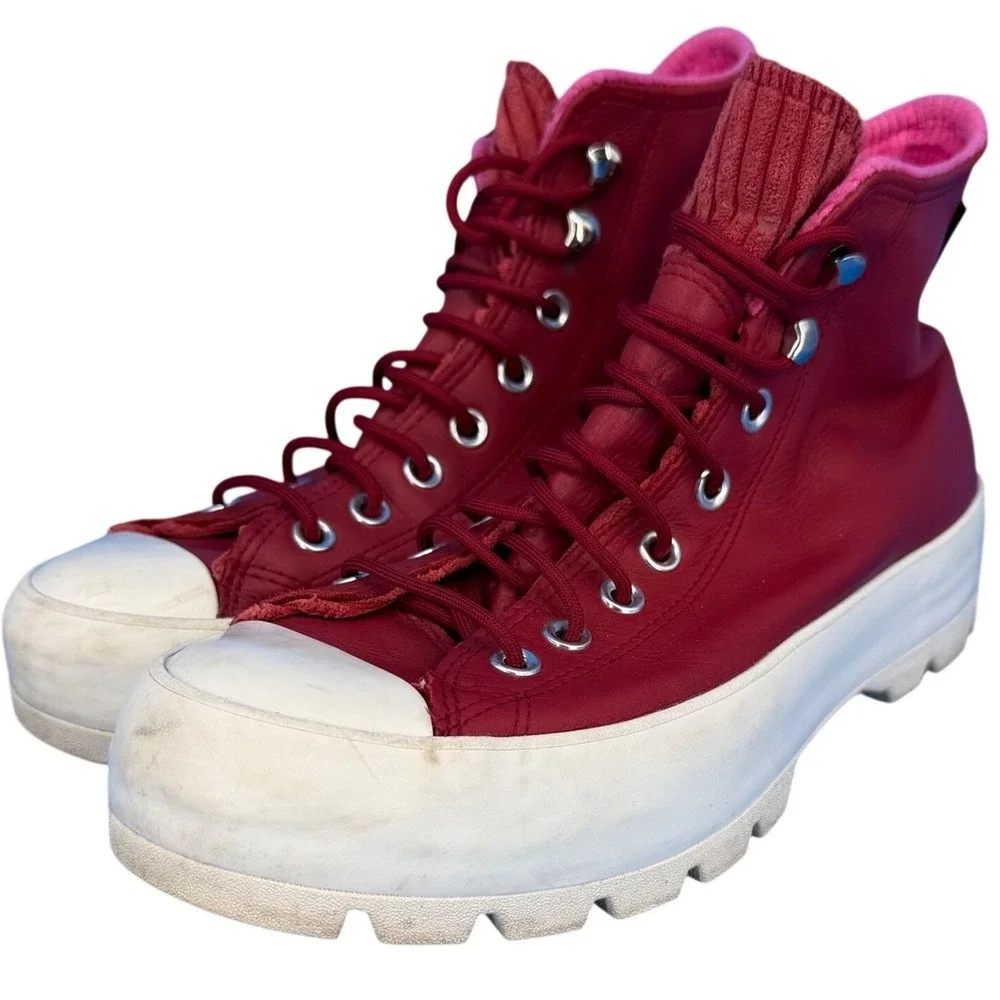 Converse Chuck Taylor All Star Lugged GORE-TEX Burgundy Leather 565007C 10‎